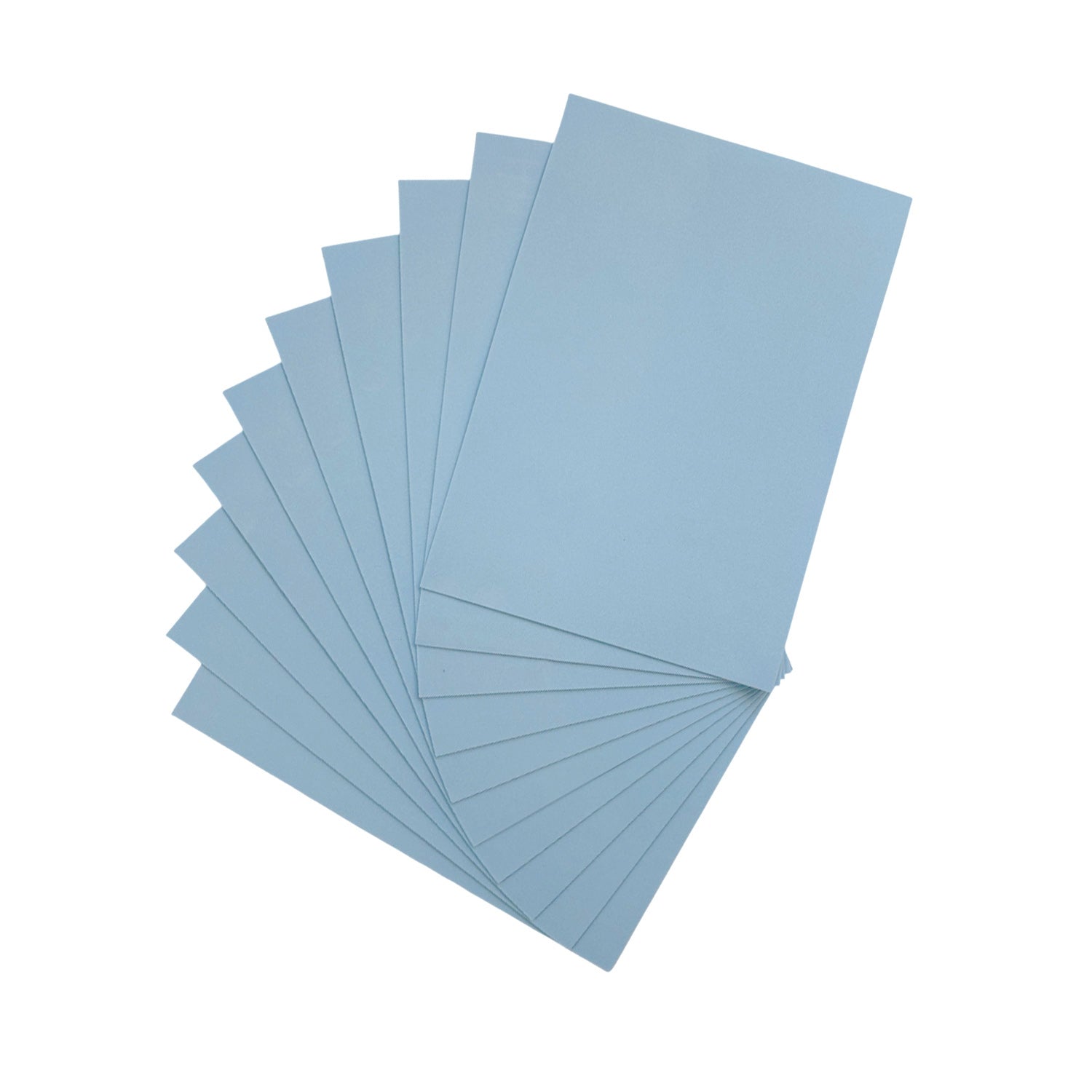 Pack of 10 A5 Light Blue Coloured EVA Foam Sheets