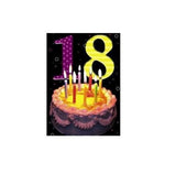 Happy 18th Birthday 3D Holographic Greetings Card 