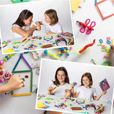 Complete DIY Arts and Crafts Supplies Kit with Storage Box