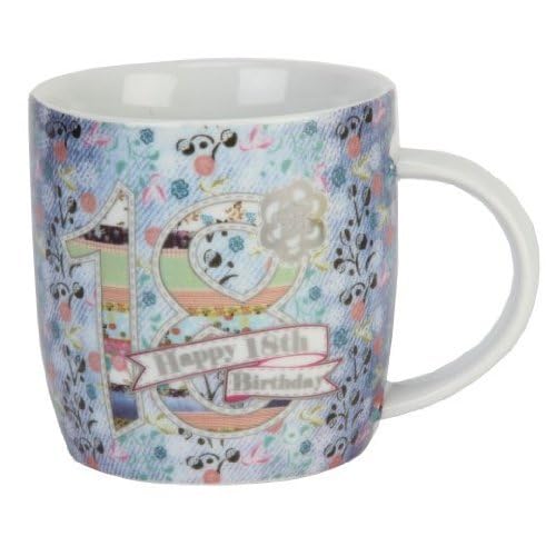Laura Darrington Patchwork Collection 18th Birthday Mug (LD15318)