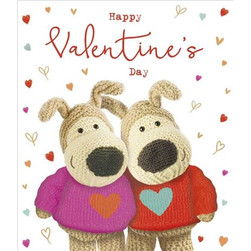 Two Boofles Wearing Jumpers Valentine's Day Card 