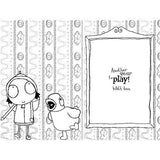 Sarah & Duck Colour-Me-In Greetings Card Happy Birthday With Picture
