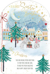 Dogs With An Envelope Sister And Brother In Law Christmas Card