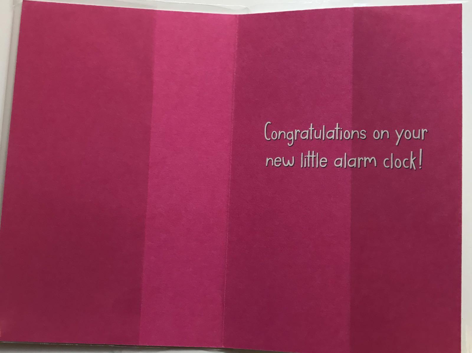 New Born Baby Girl Birth Congratulation Humour Greeting Card