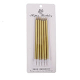 Pack of 6 Golden Smokeless Birthday Cake Candles