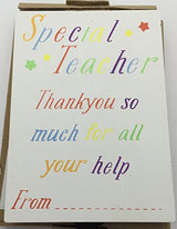 A Gift for your Teacher - Wooden Plaque - Wooden Sign - Multi Coloured Teacher