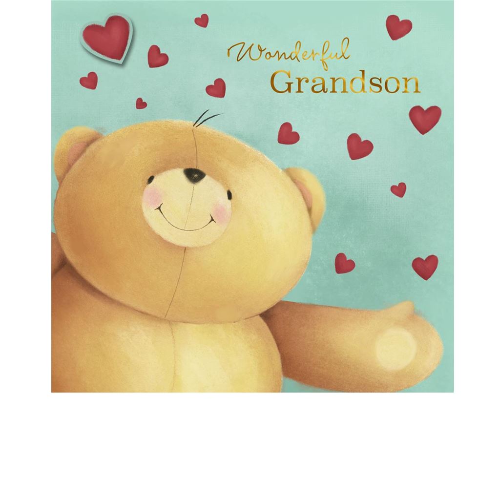 Forever Friends Grandson Valentine's Day Card
