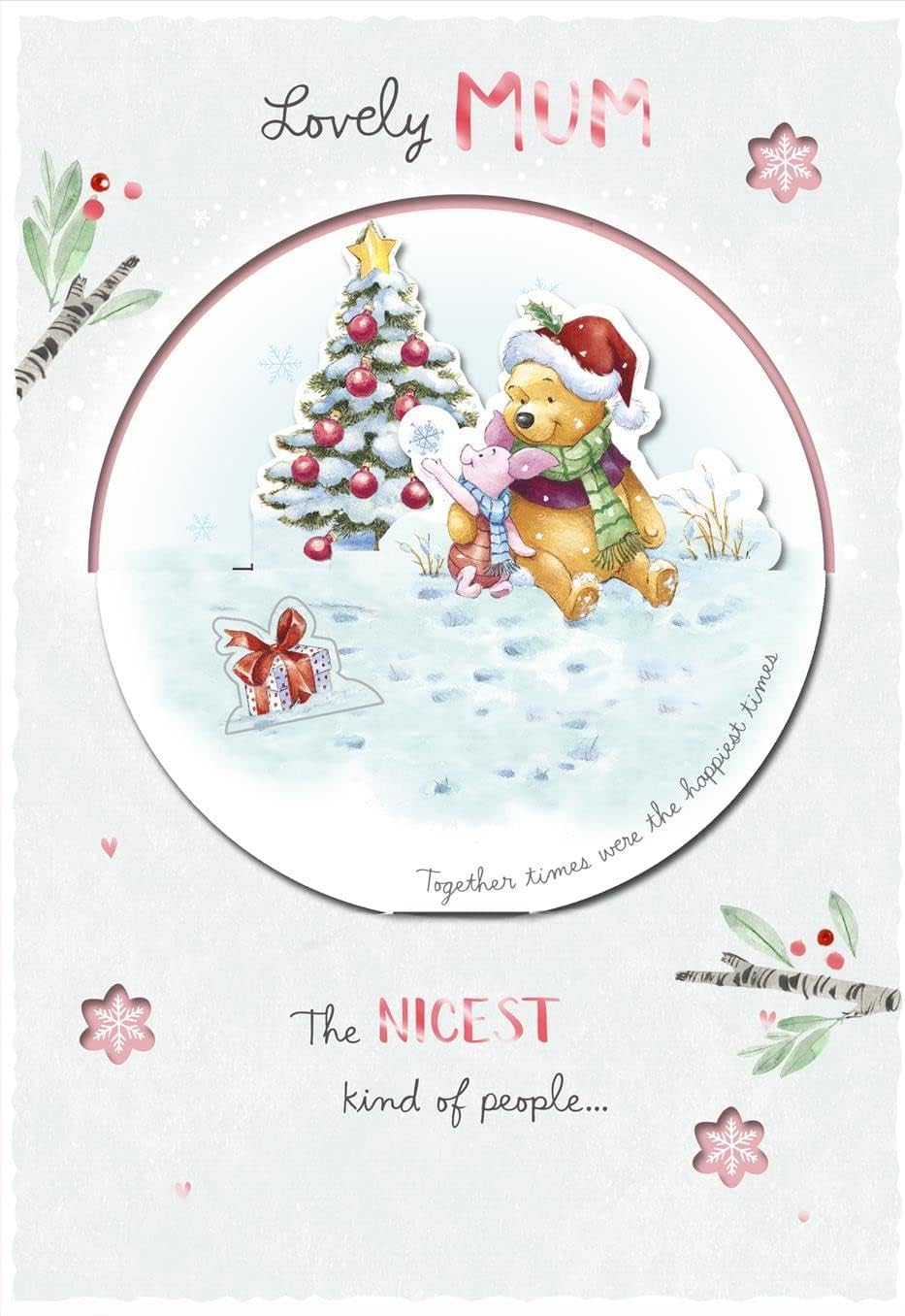 Disney Winnie The Pooh Mum Christmas Card