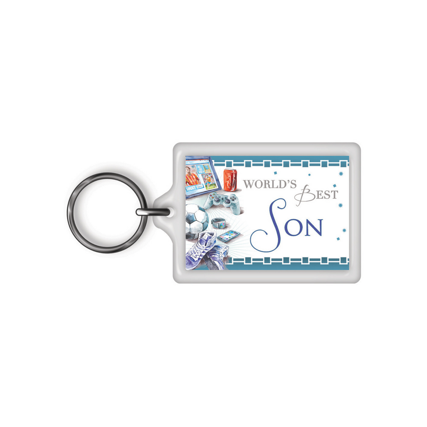 World's Best Son Celebrity Style Keyring