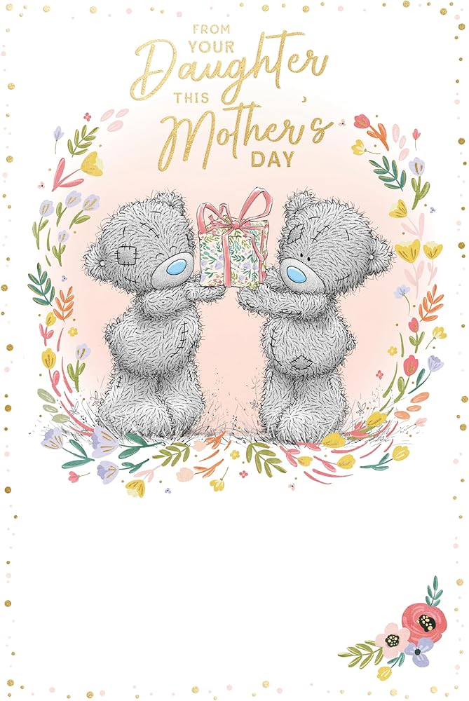 Bears Exchanging Gift From Your Daughter Mother's Day Card