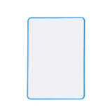 A4 Double Sided Magnetic Erasable MDF Plain Whiteboard With Dark Blue Border