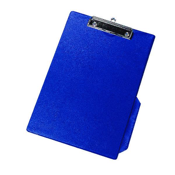 Q Connect Blue PVC Single Clipboard Foolscap Blue