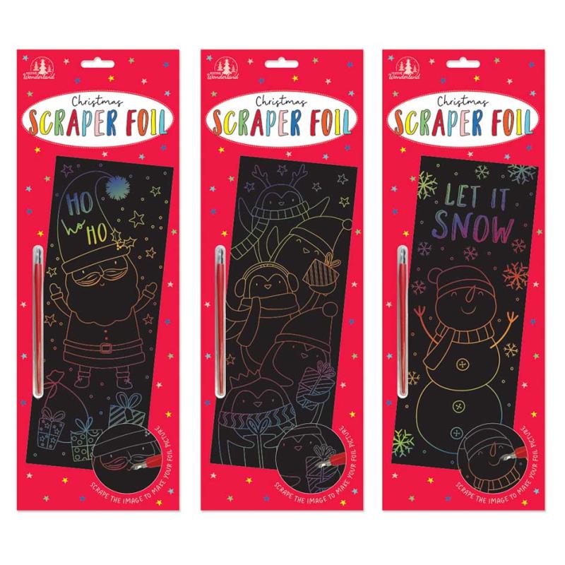 Christmas Scraper Rainbow Foil