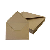 Pack of 50 Eco Kraft Recycled 110gsm 162x229mm–C5 Gummed Envelopes
