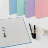 A4 Pastel Purple Paper Over Board Ring Binder by Janrax