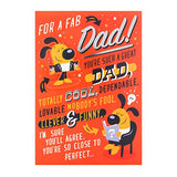 Dad Father's Day 3D Foil Humour Card 'Clever and Funny' 