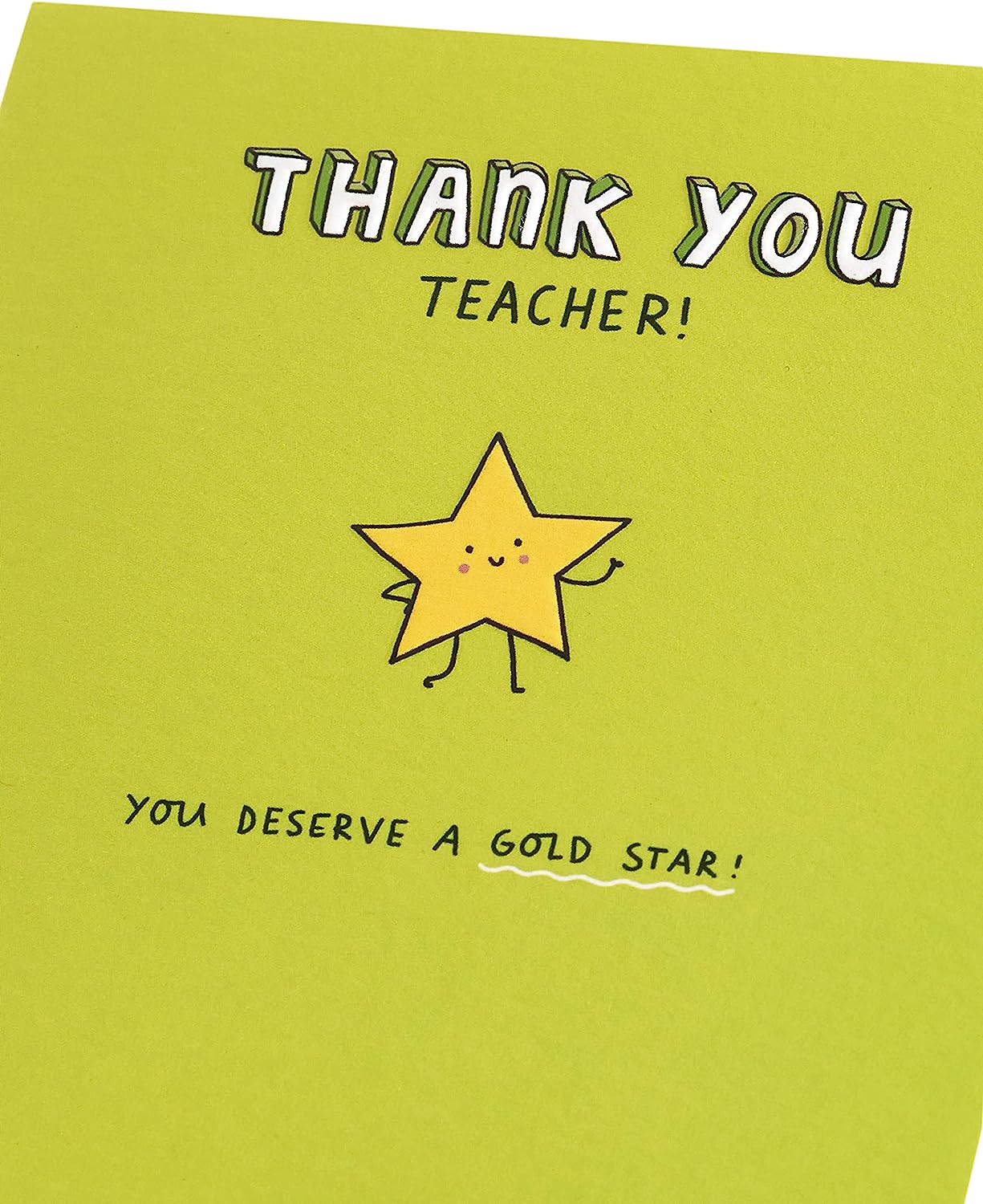 Kindred Gold Star Thank You Teacher Card