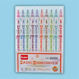 Pack of 10 Highlighter Pens with Luminous Magic Invisible Ink