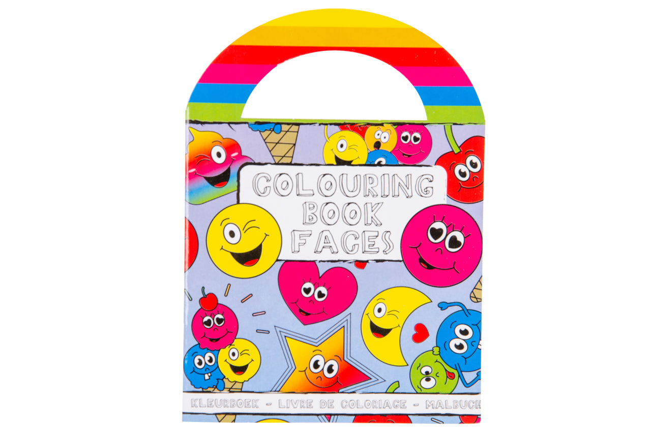 Emotion Face Coloring Mini Book with Stickers