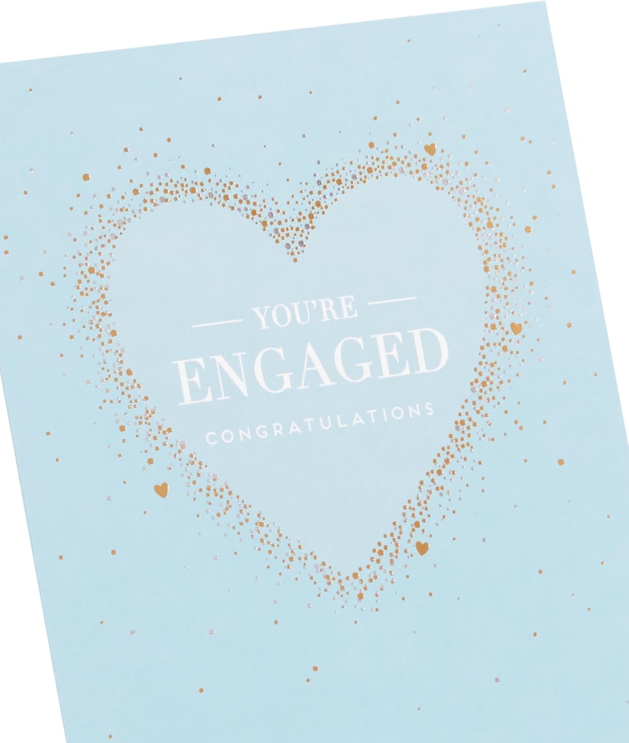 Heart Design Bride & Groom Engagement Congratulations Card