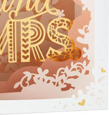 3D Pop Up Shadowbox 'Mr & Mrs' Wedding Congratulations Card