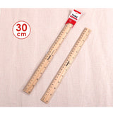 30cm Wooden Ruler (12" Rule)