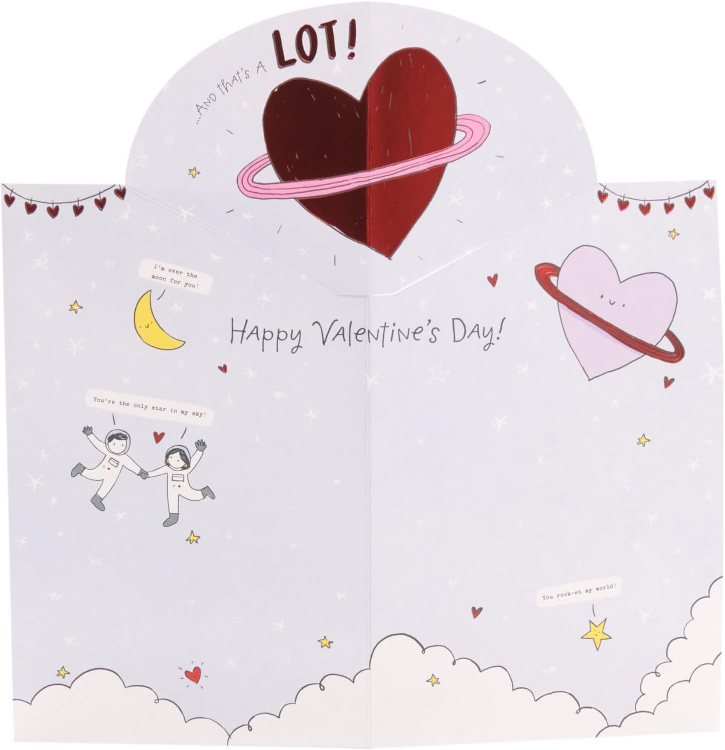 Cute Sketch Design Fiancée Valentine's Day Card