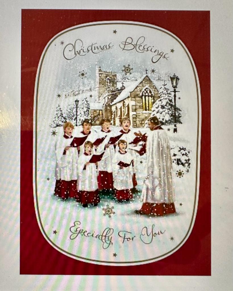 6 x Traditional Religious Blessing Especially For You Christmas Card 
