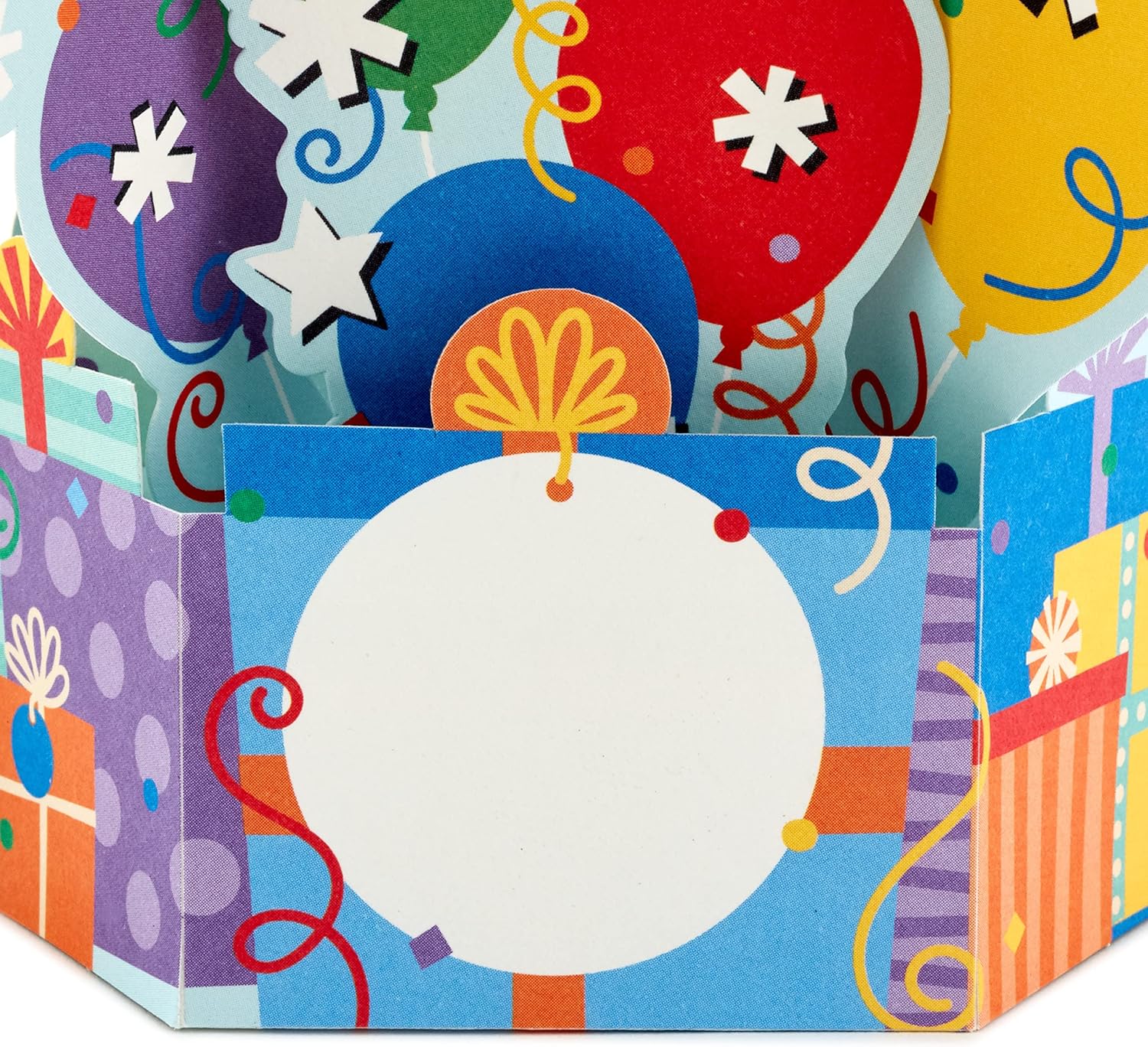 Pack of 8 Balloons and Cake Design Pop Up 3D Birthday Cards