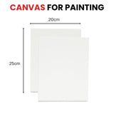 20x25cm Stretched Mini Canvas 280gsm