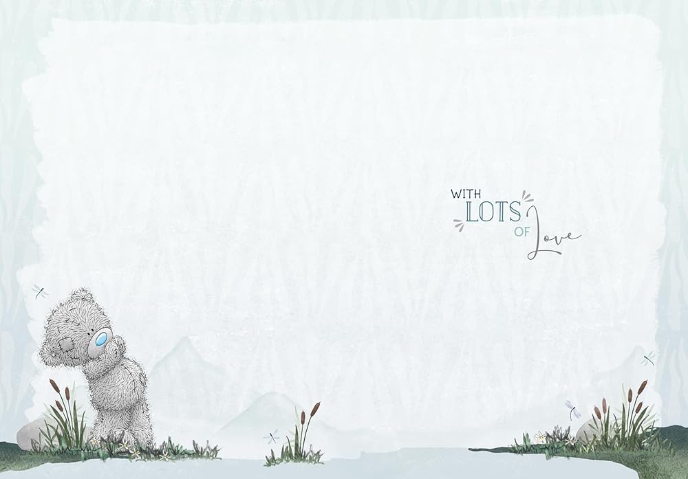 Bear on Log From Your Granddaughter Father's Day Card