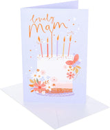 Mam Birthday Card Cake Design 