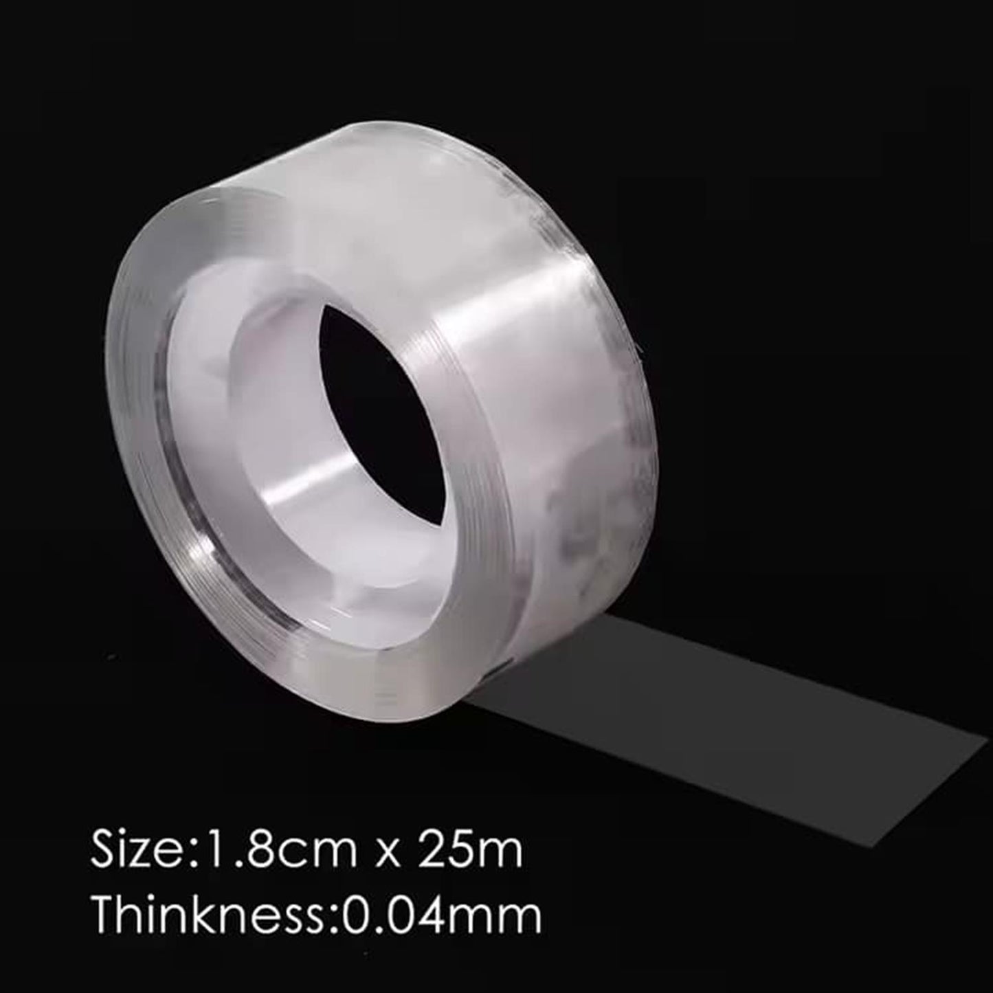 Pack of 3 Strong Adhesive Transparent Tapes 1.8cm x 25m