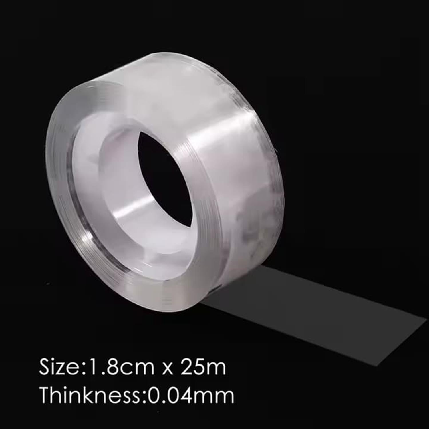 Pack of 3 Strong Adhesive Transparent Tapes 1.8cm x 25m