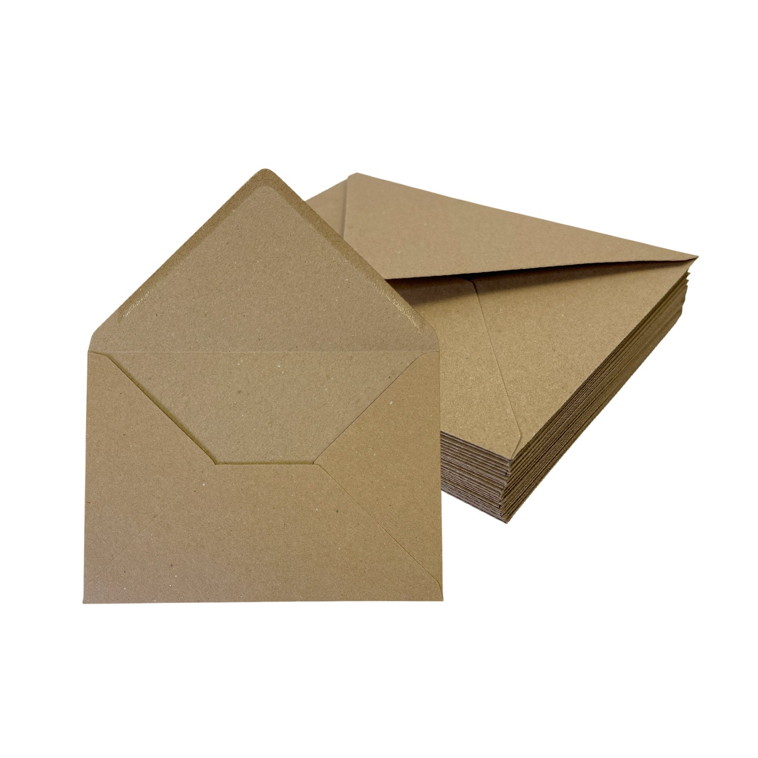 Pack of 50 Eco Kraft Recycled 110gsm 110x220mm–DL Gummed Envelopes
