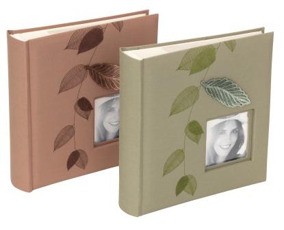 Kenro Summer Garden Leaf Slip In Photo Album holds 200 6x4" Brown