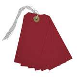 Pack of 50 Red Strung Tags 120mm x 60mm