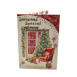 Cosy Fireside Scene For Someone Special Christmas Card