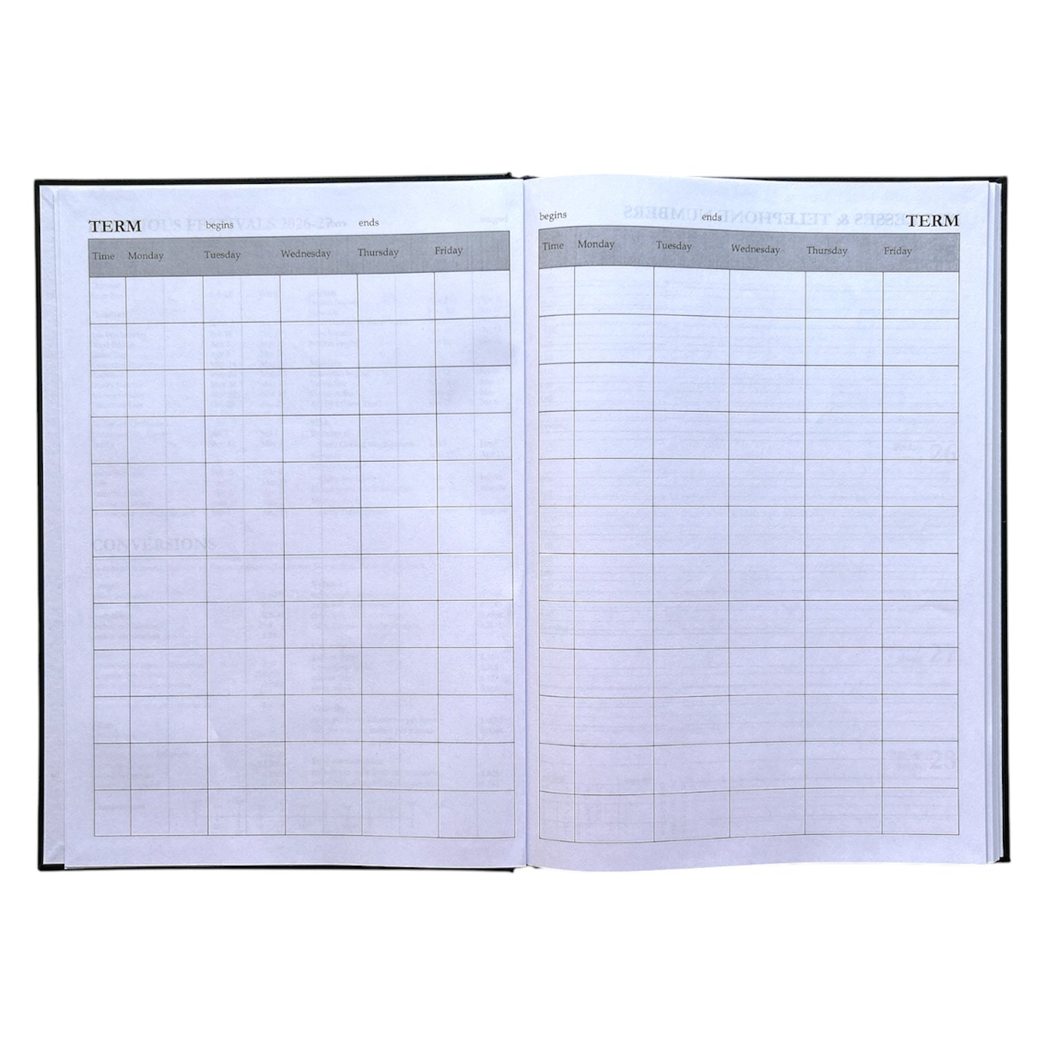 Janrax 2026-2027 A4 Week To View Burgundy Academic Diary