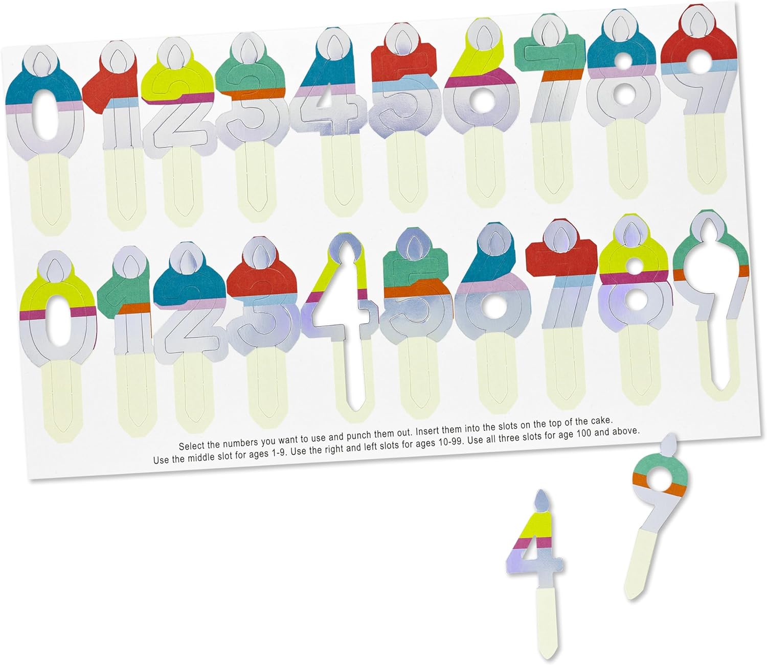 Paper Wonder Pick a Number Customizable Pop Up Birthday Cake Card