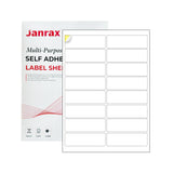 Pack of 1600 White 100x35mm Self Adhesive Labels (16 Labels per A4 Sheet)