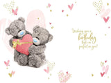 3D Holographic Hologram One I Love Bears Holding Heart Birthday Card 