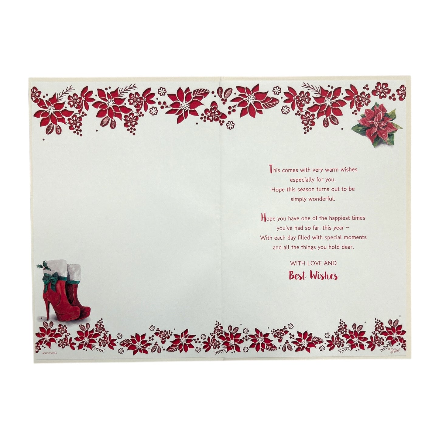 Stylish Wishes for a Fabulous Daughter Christmas Card