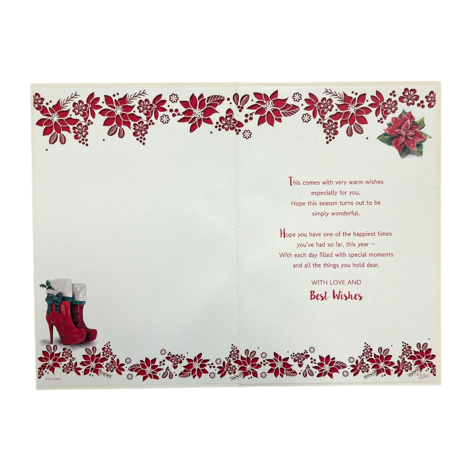 Stylish Wishes for a Fabulous Daughter Christmas Card