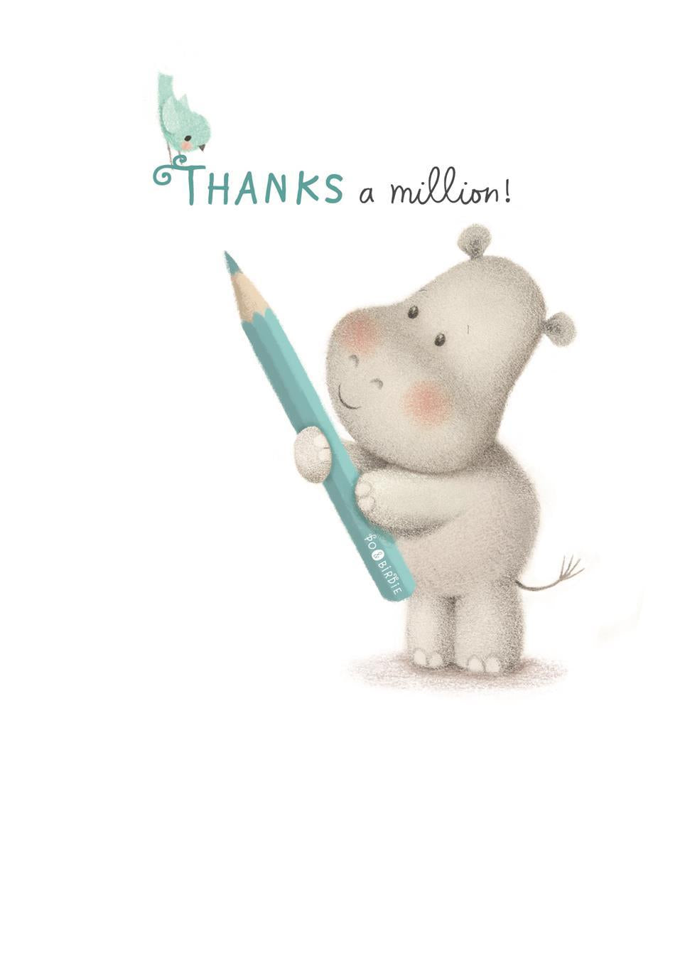 Thanks a Million Hallmark Card Po and Birdie 