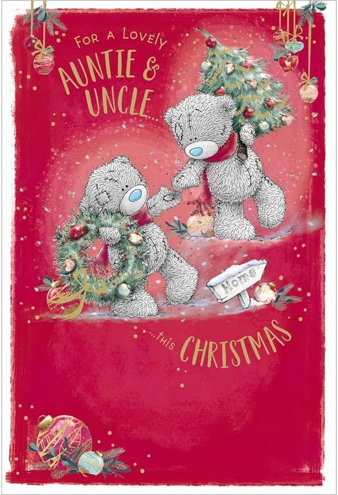 Boofles Holding Hands Auntie & Uncle Christmas Card