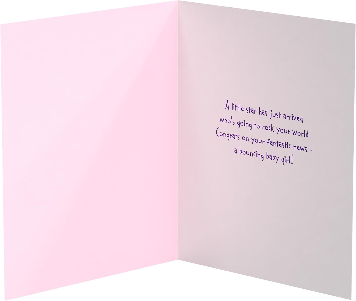 Bubblegum Character New Baby Girl Congratulations Card