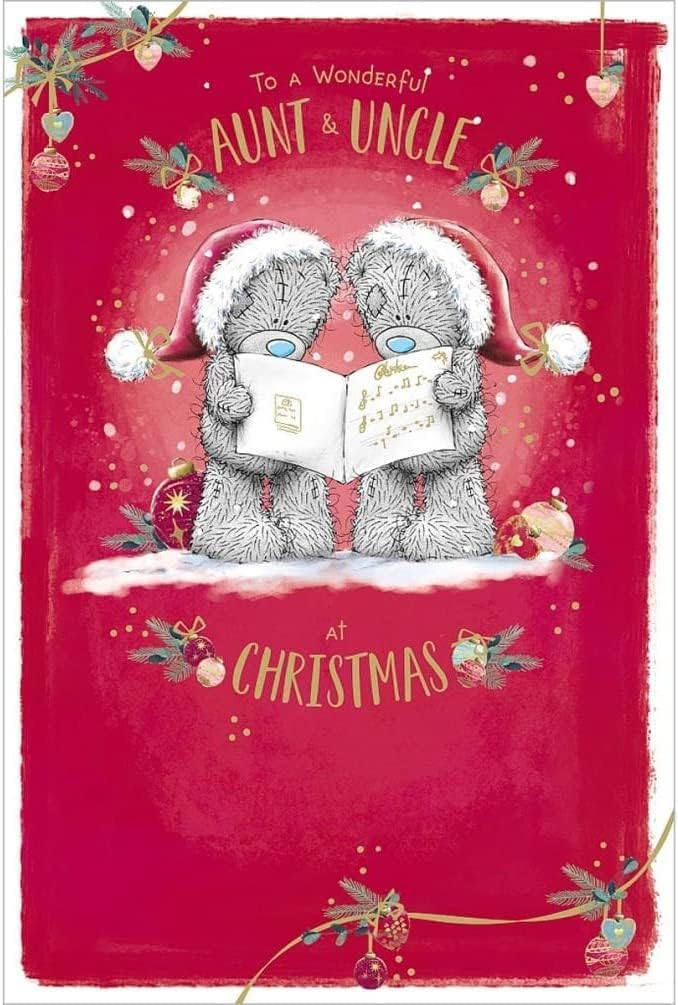 Bears Singing Aunt & Uncle Christmas Card
