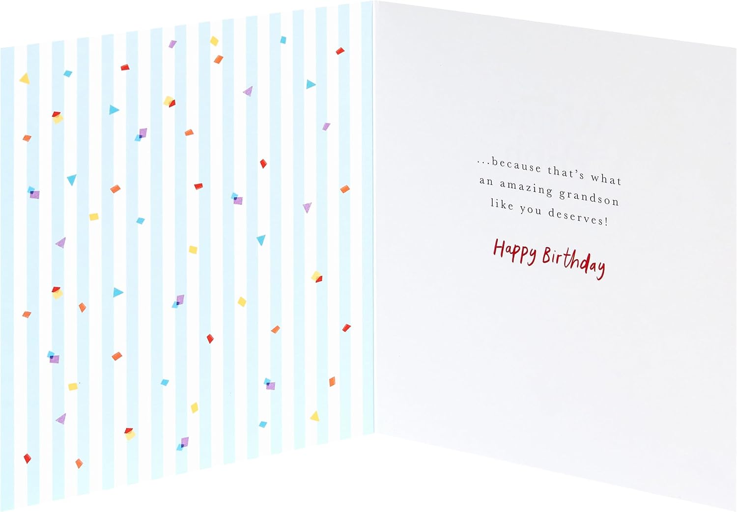 Holding Balloon Design Grandson Birthday Card