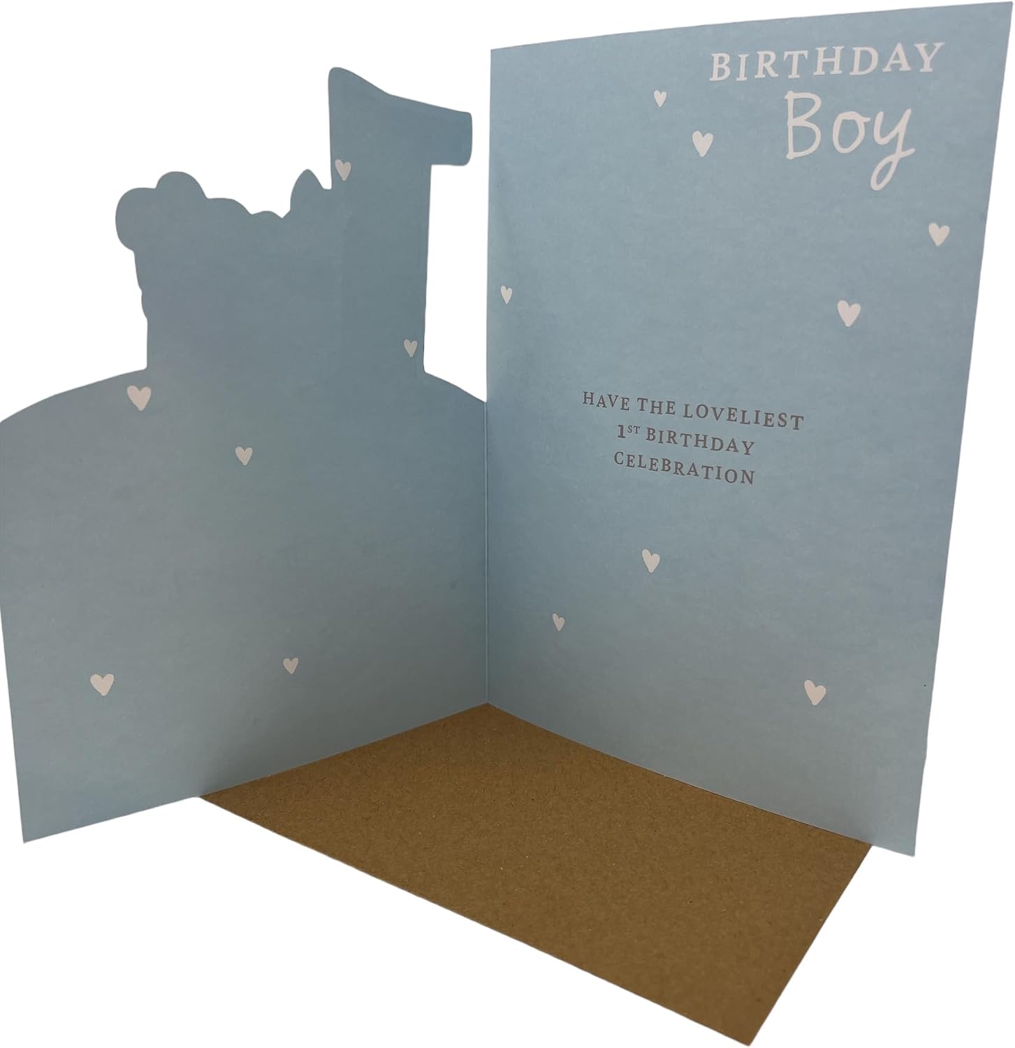 Winnie the Pooh Illustration Age 1 Boy Birthday Card